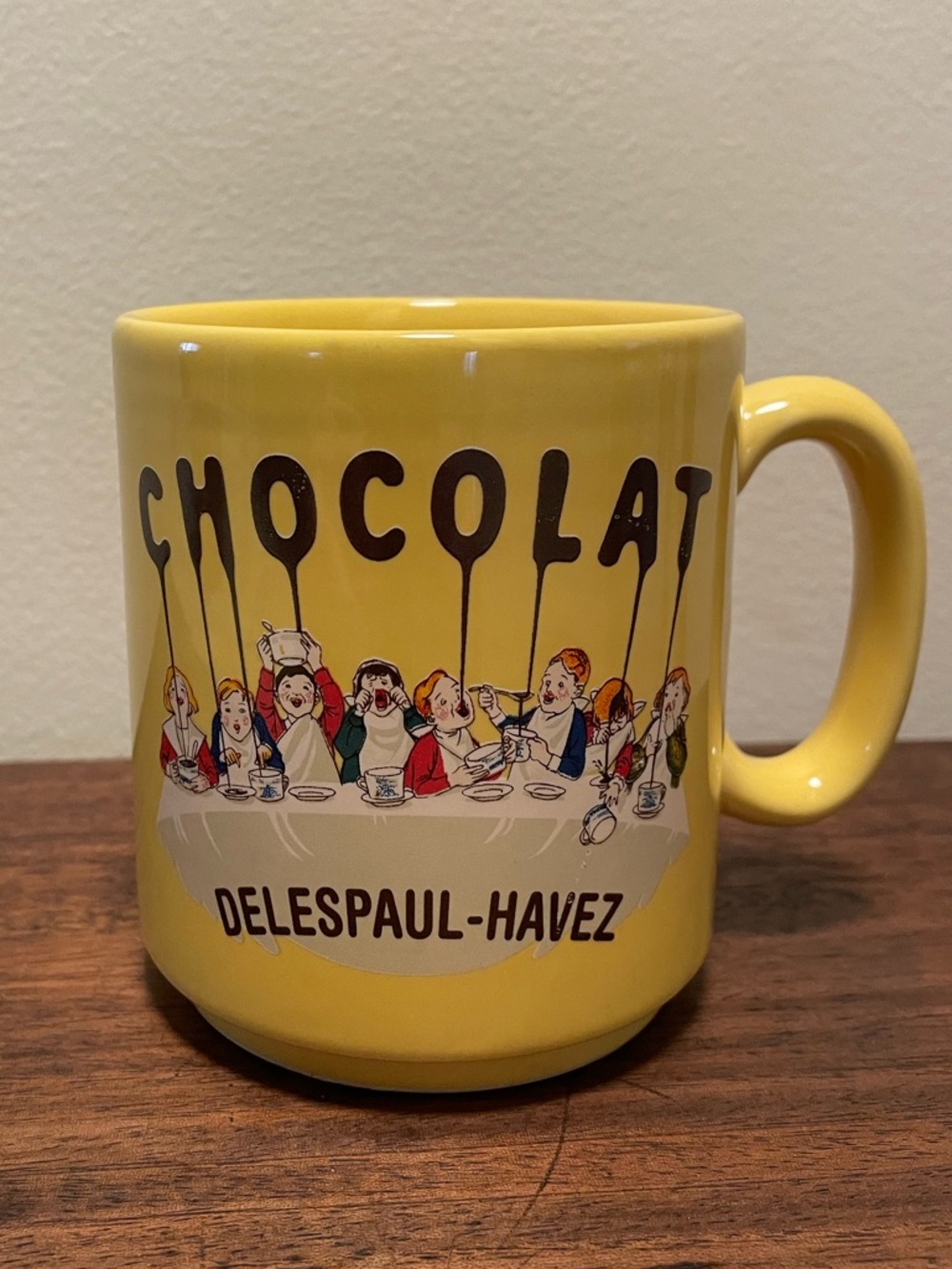 Chocolat' Delespaul-Havez France Yellow Mug